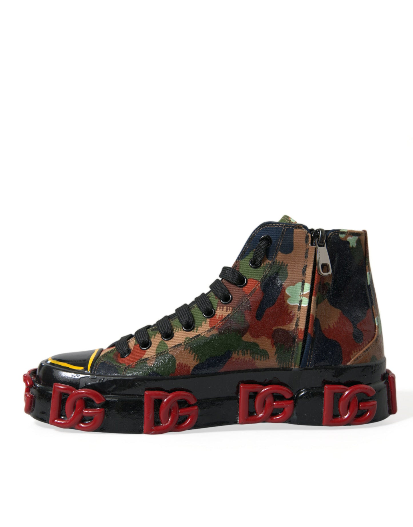 Dolce & Gabbana Multicolor High-Top Sneakers with Luxe Appeal EU40 / US7