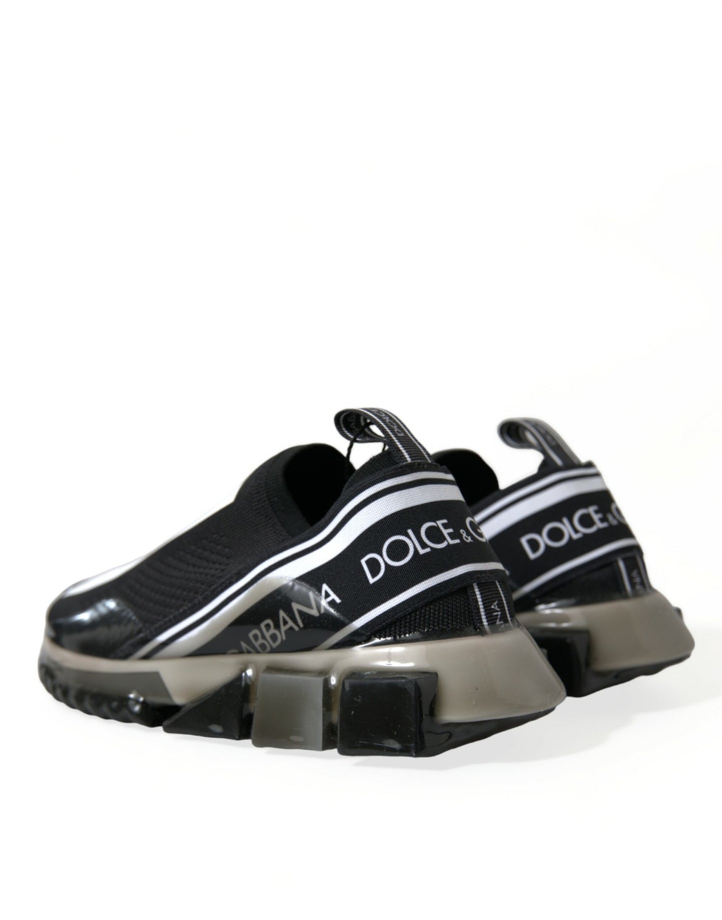 Dolce & Gabbana Elegant Black & White Sorrento Sneakers EU39 / US6