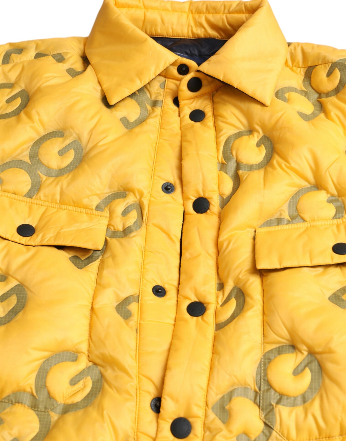 Dolce & Gabbana Elegant Yellow Padded Blouson Jacket IT48 / M