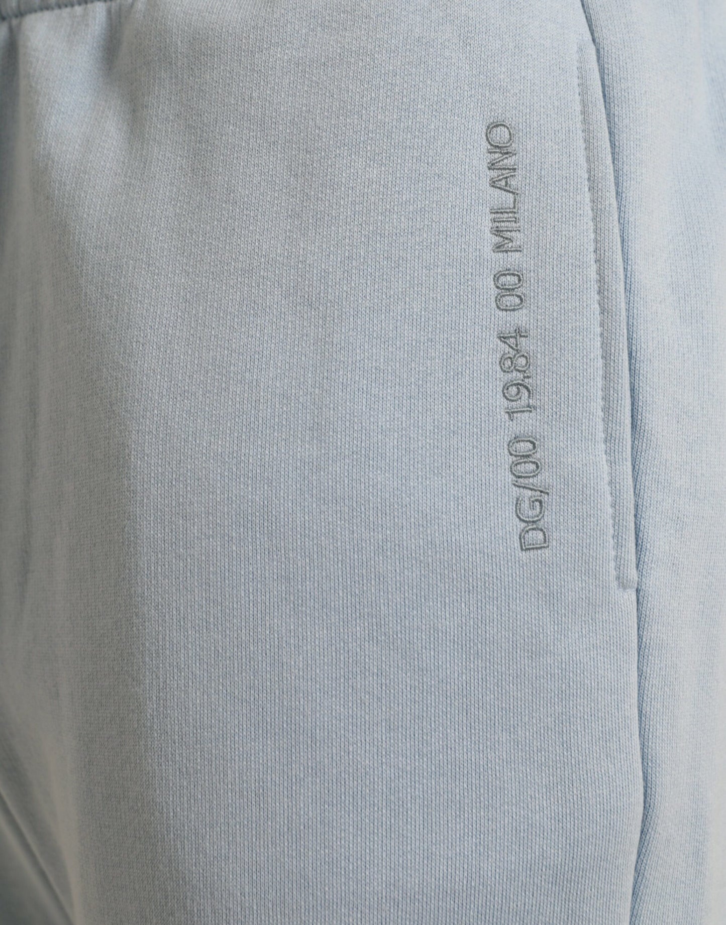 Dolce & Gabbana Elegant Light Blue Cotton Blend Joggers IT48 / M