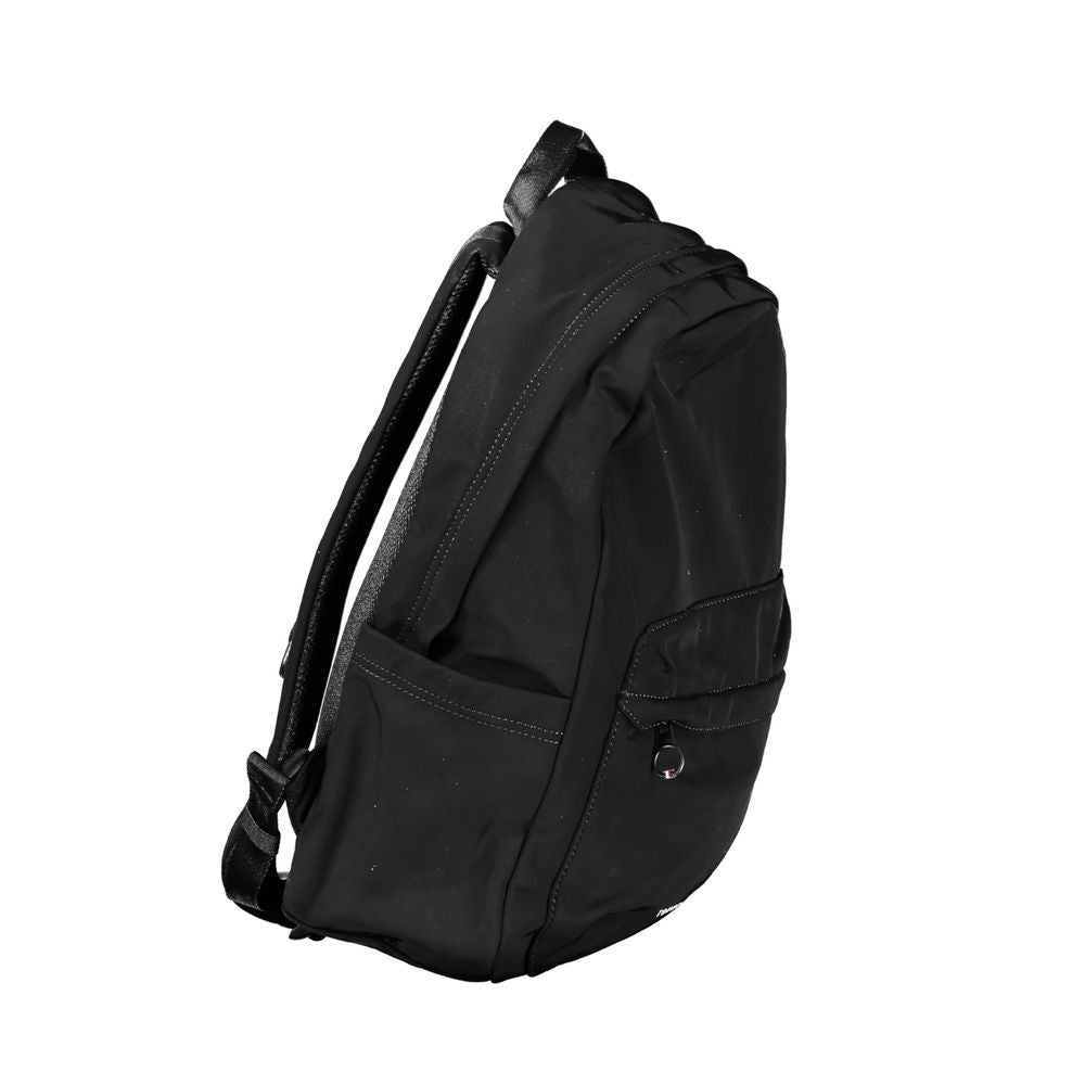 Tommy Hilfiger Black Polyester Men Backpack