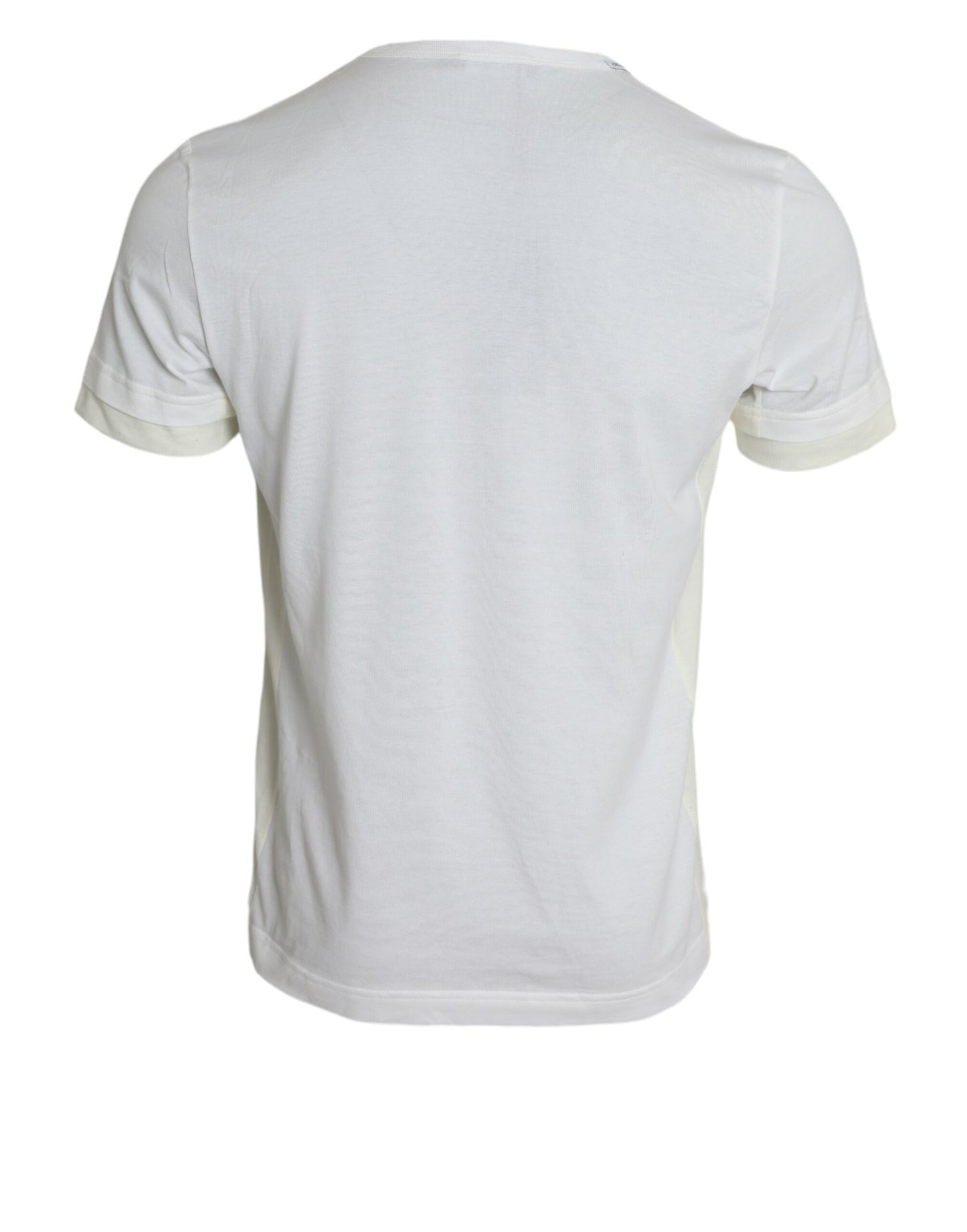 Dolce & Gabbana Elegant White Crew Neck Cotton Tee IT48 / M