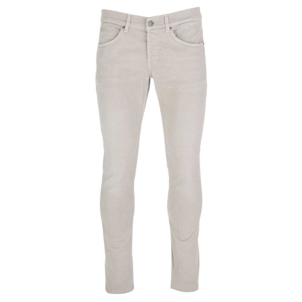 Dondup Chic Beige Stretch Cotton Trousers W32