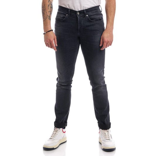 Dondup Elevated Black Stretch Jeans for Sophisticated Style W33