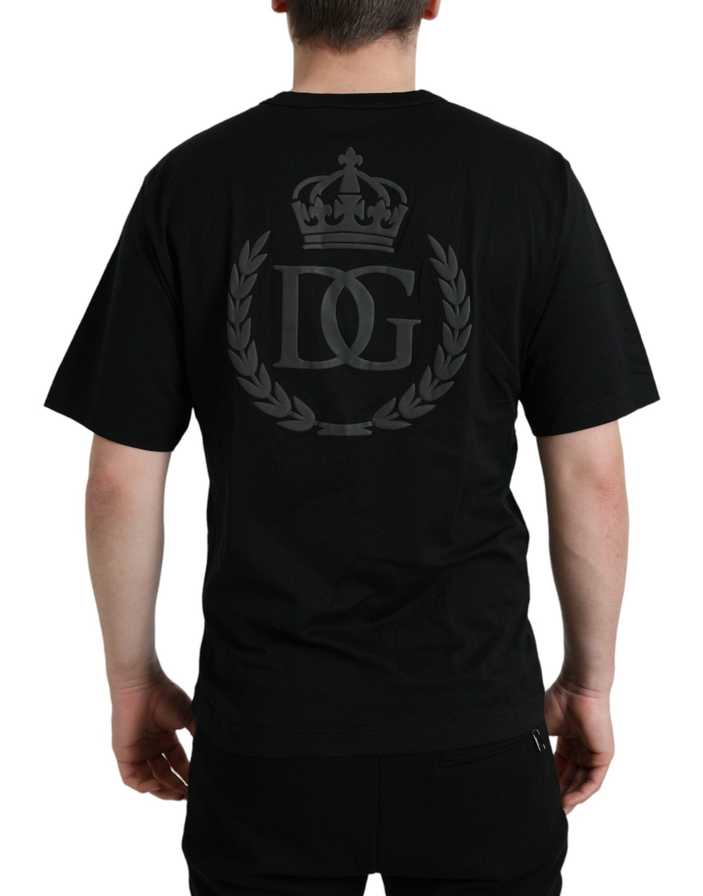 Dolce & Gabbana Elegant Embossed Logo Cotton Tee IT44 / S