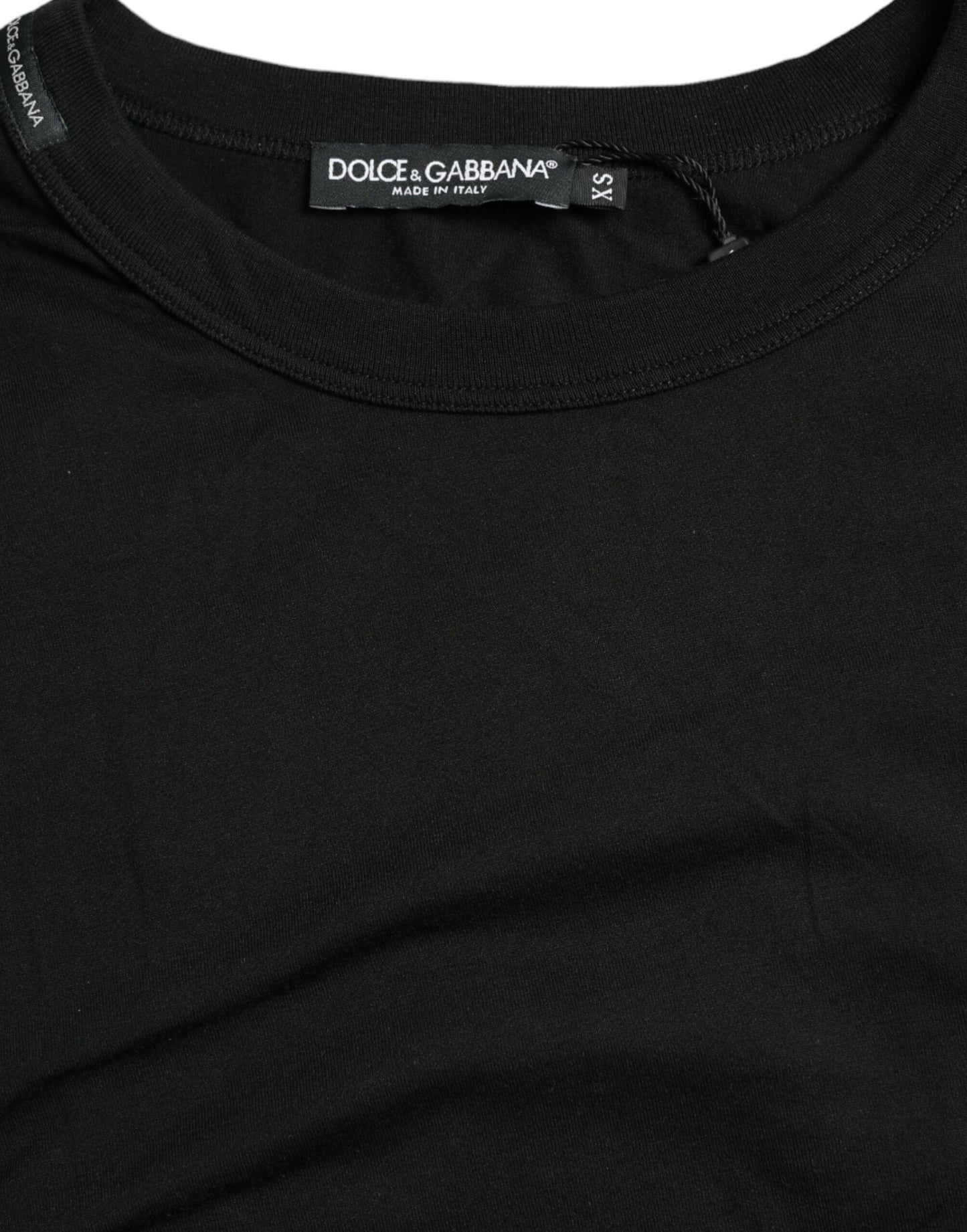 Dolce & Gabbana Elegant Embossed Logo Cotton Tee IT44 / S