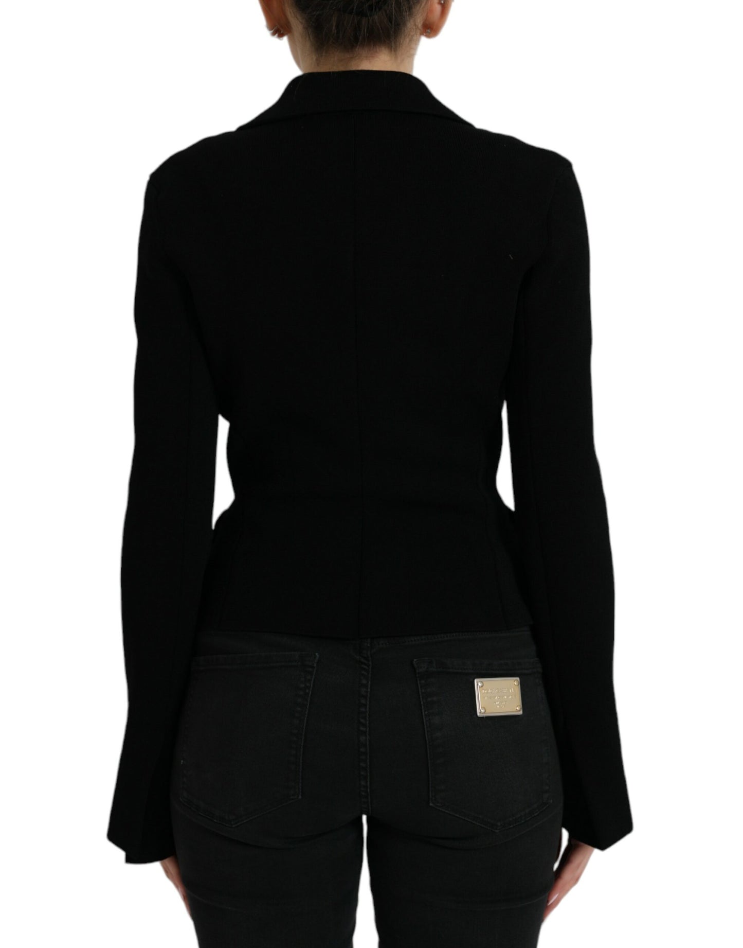 Dolce & Gabbana Elegant Black Designer Blazer for Women  IT40 | S