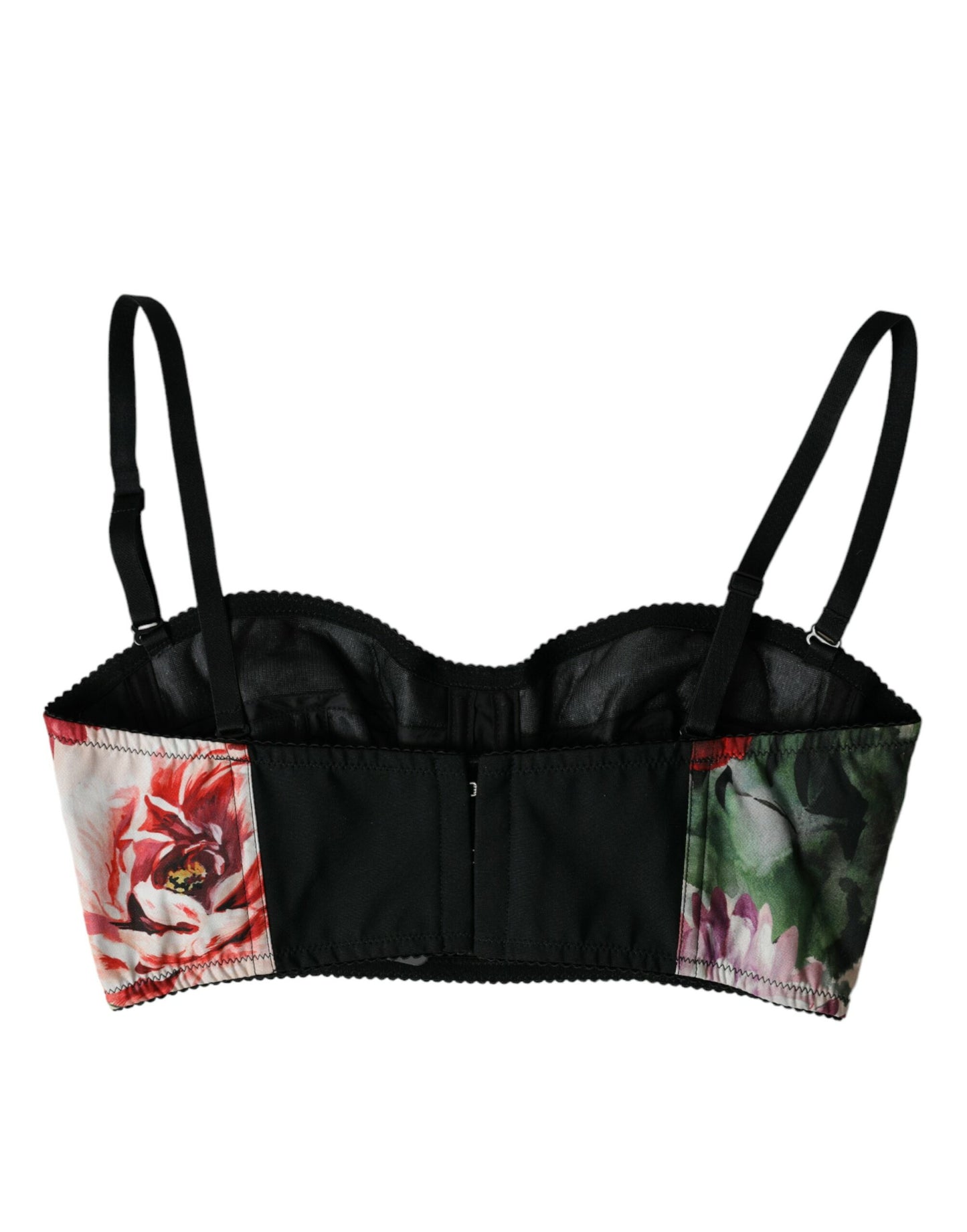 Dolce & Gabbana Multicolor Floral Bustier Crop Top IT40 | S