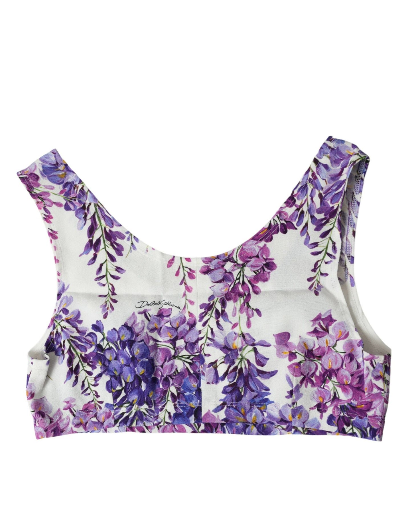 Dolce & Gabbana Elegant Floral Cropped Top IT40 | S