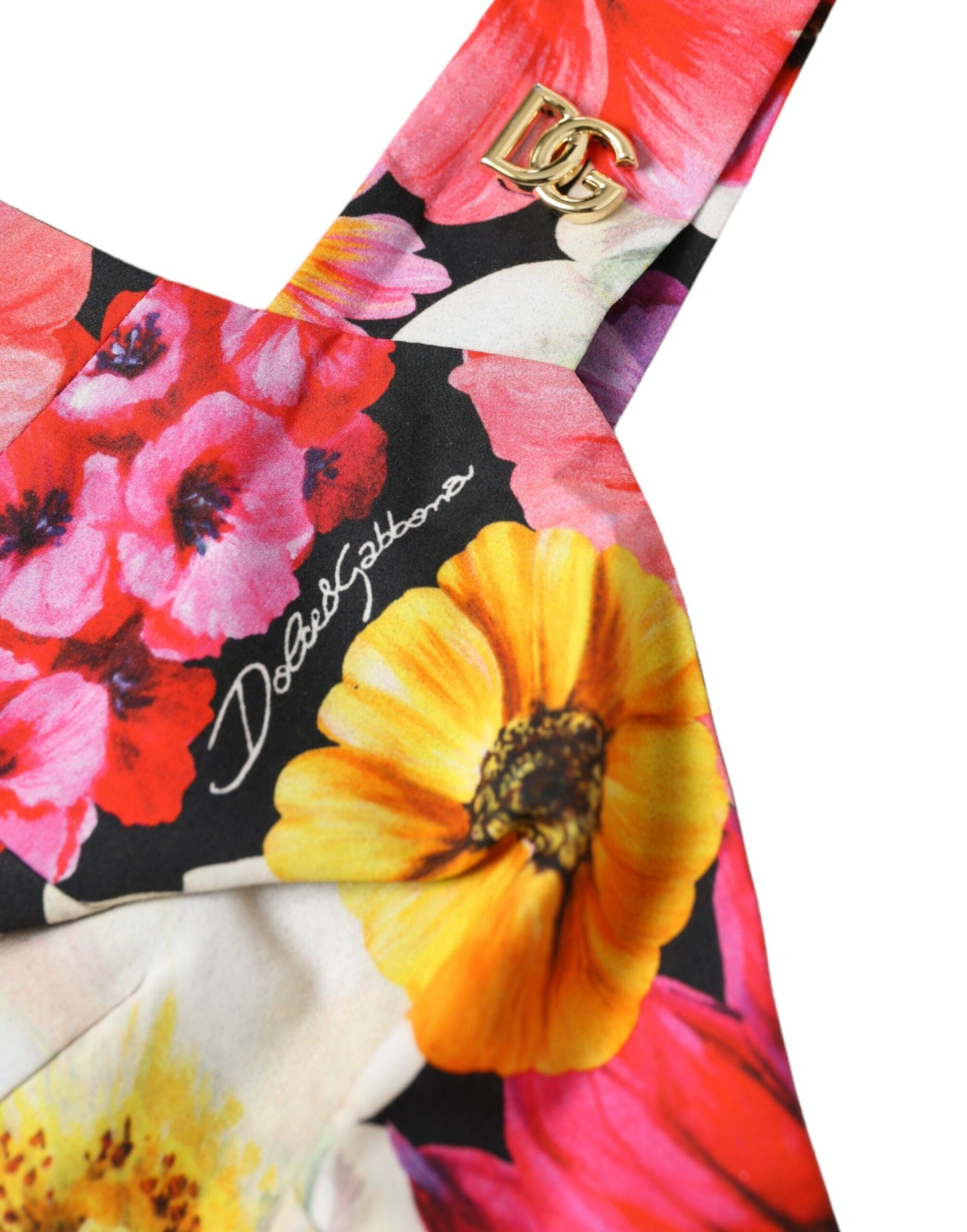 Dolce & Gabbana Exquisite Floral Bustier Crop Top IT36 / XXS