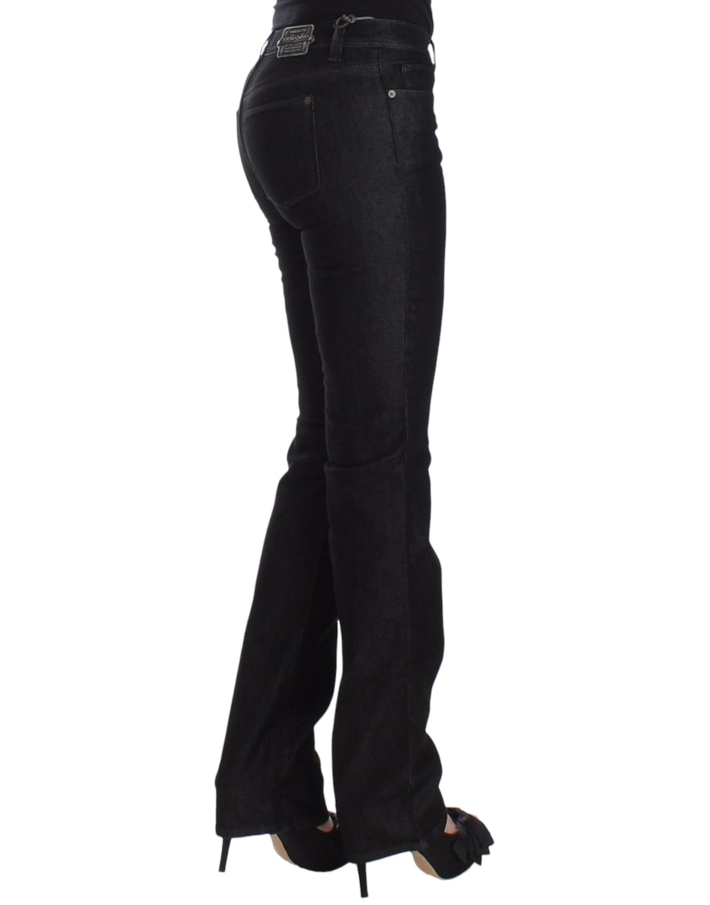 Ermanno Scervino Chic Black Slim Skinny Jeans