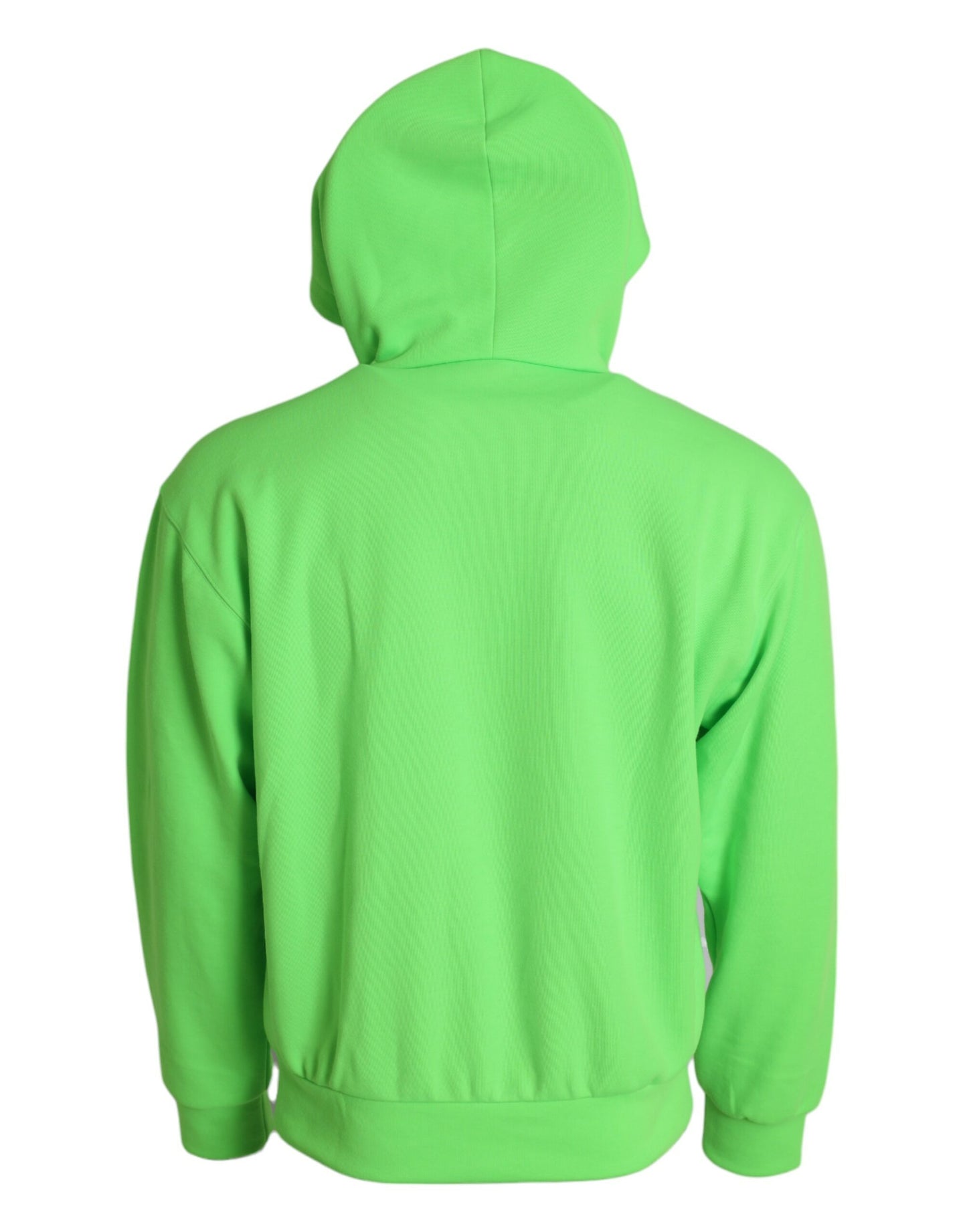 Dolce & Gabbana Neon Green Hooded Full Zip Top Sweater IT44 / S