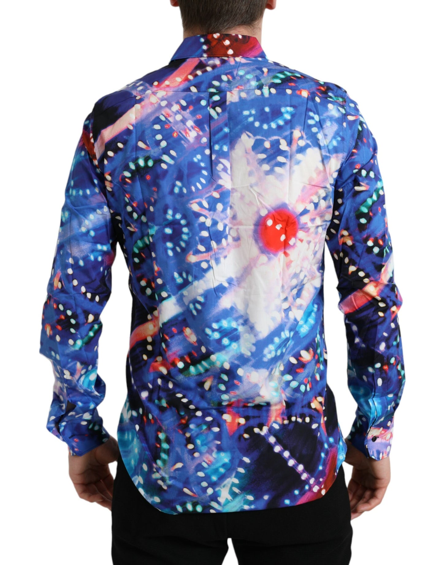 Dolce & Gabbana Multicolor Luminarie Slim MARTINI Shirt IT40 | M