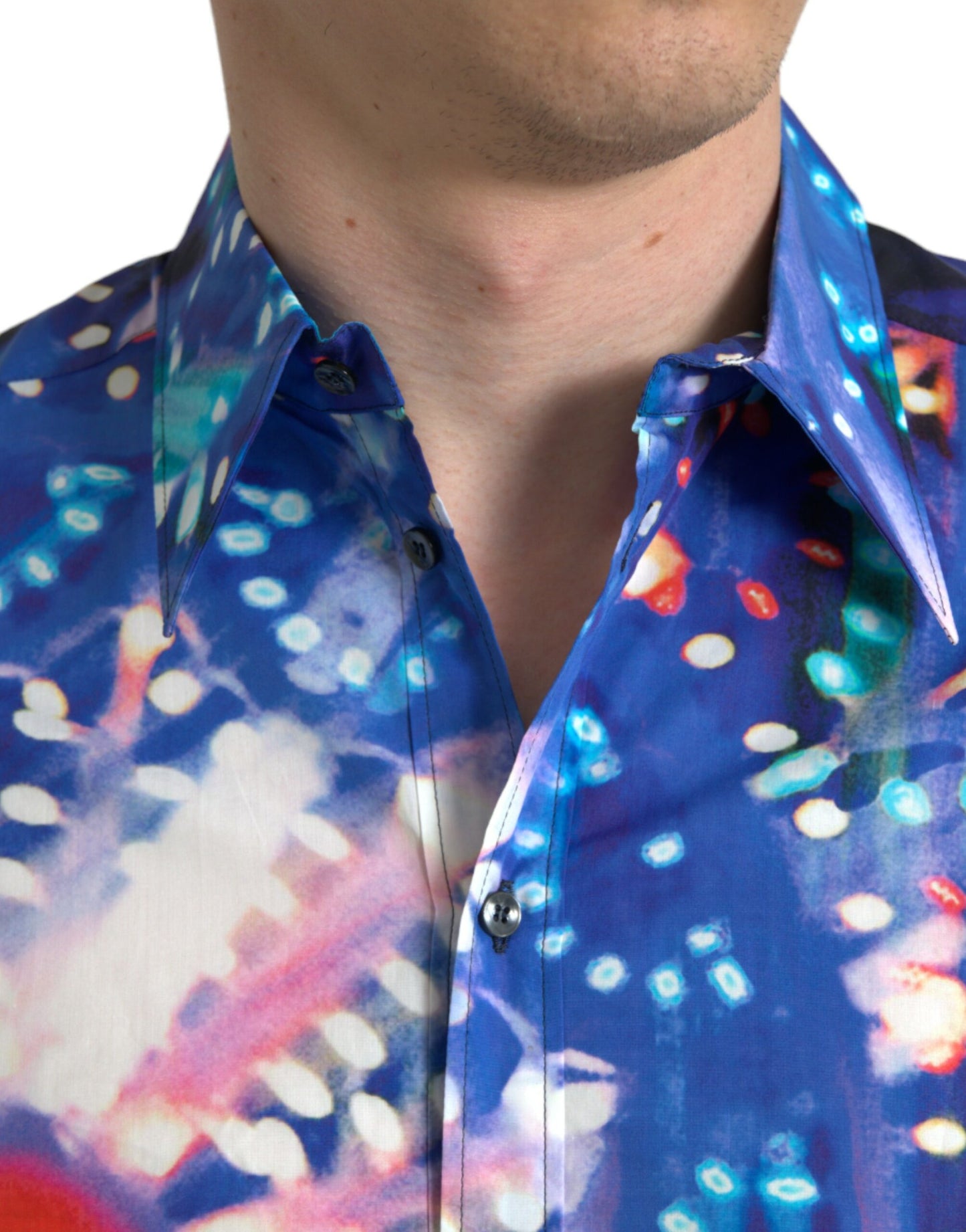 Dolce & Gabbana Multicolor Luminarie Slim MARTINI Shirt IT40 | M