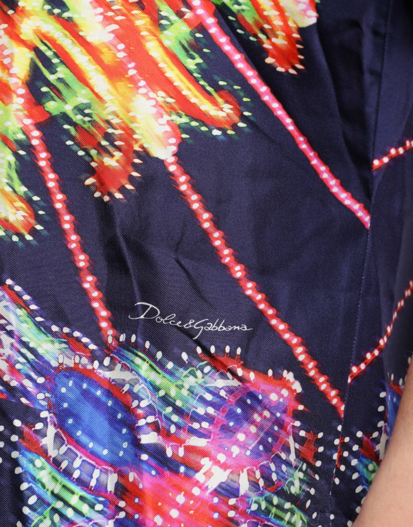 Dolce & Gabbana Multicolor Luminarie Silk Casual Shirt IT40 | M