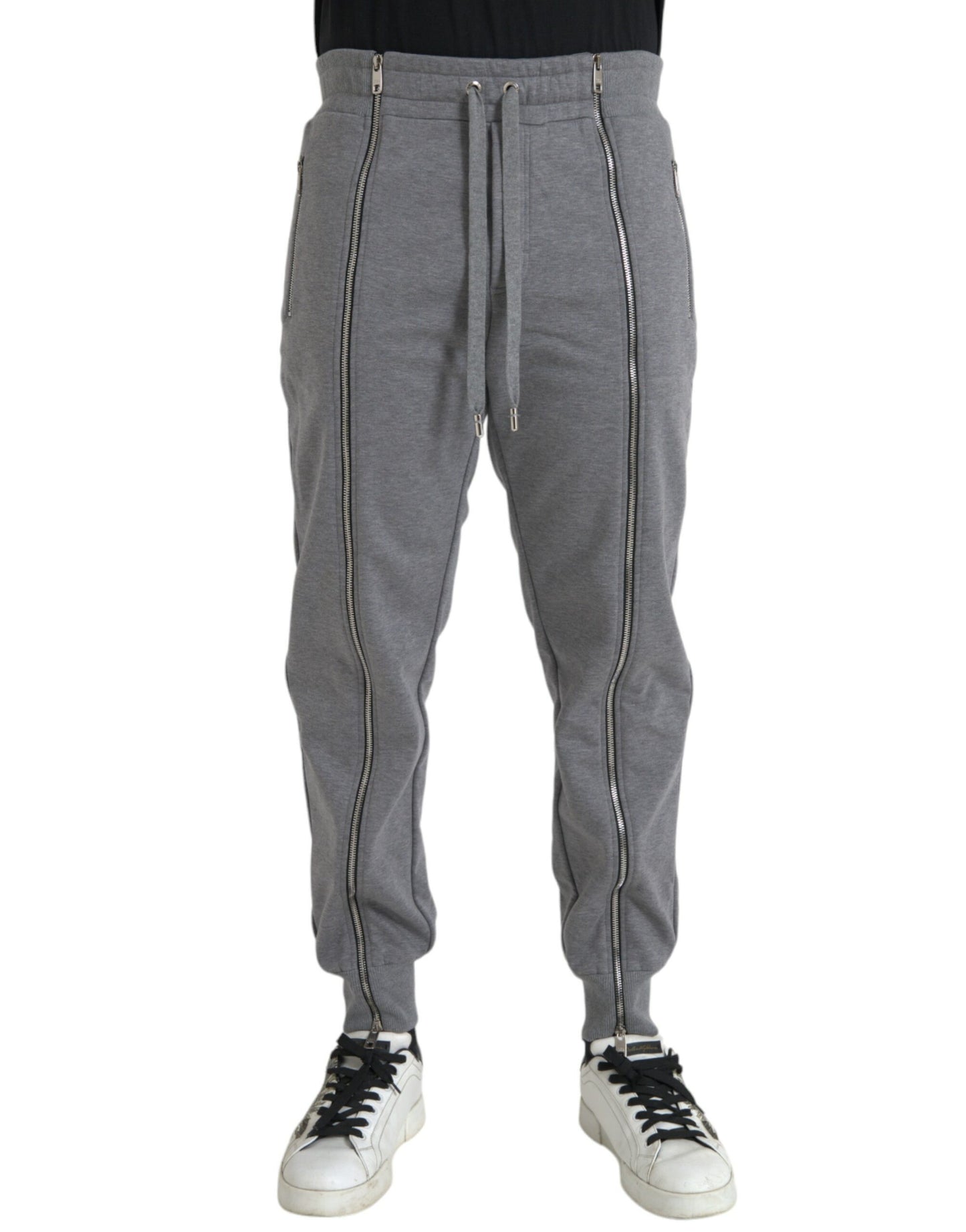 Dolce & Gabbana Gray Cotton Jogger Skinny Sweatpants Pants IT48 / M