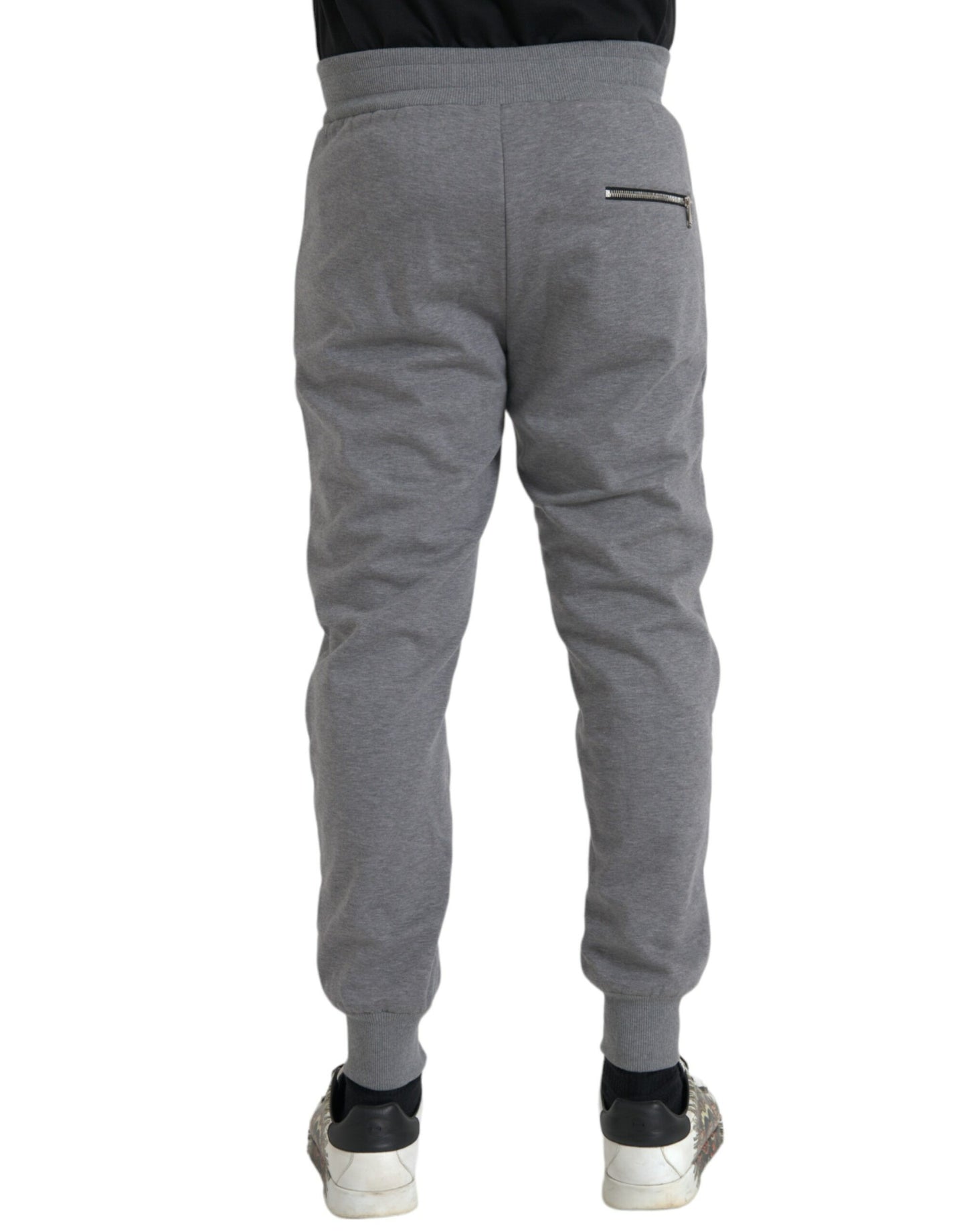 Dolce & Gabbana Gray Cotton Jogger Skinny Sweatpants Pants IT48 / M