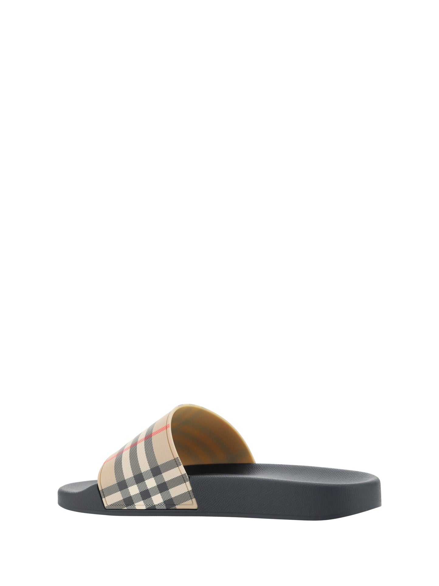 Burberry Brown Rubber Slides Sandals EU39 | US6