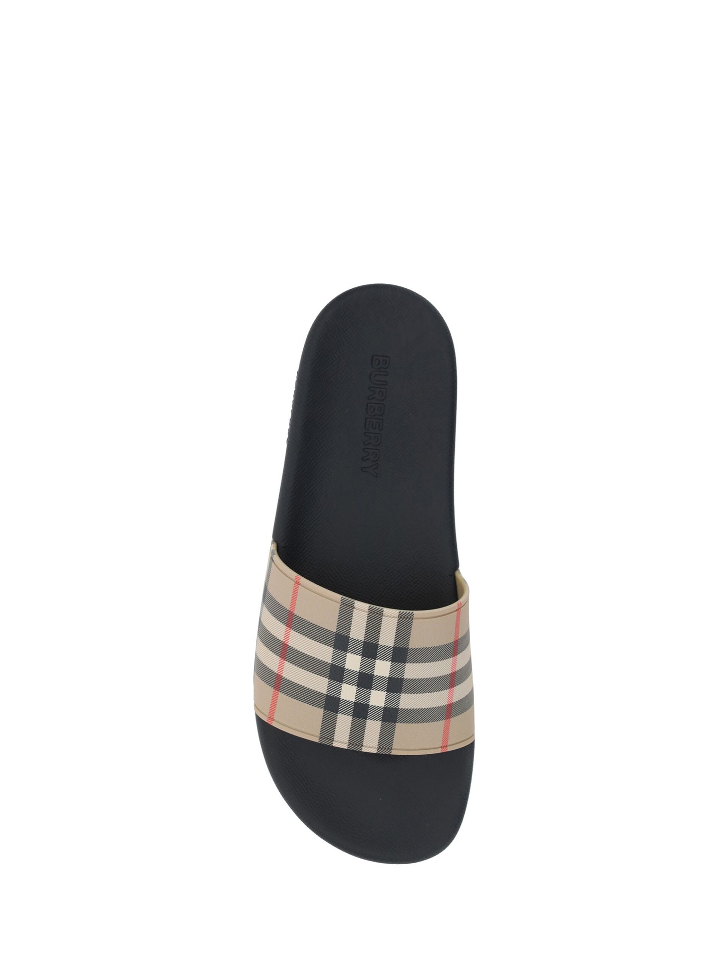 Burberry Brown Rubber Slides Sandals EU39 | US6