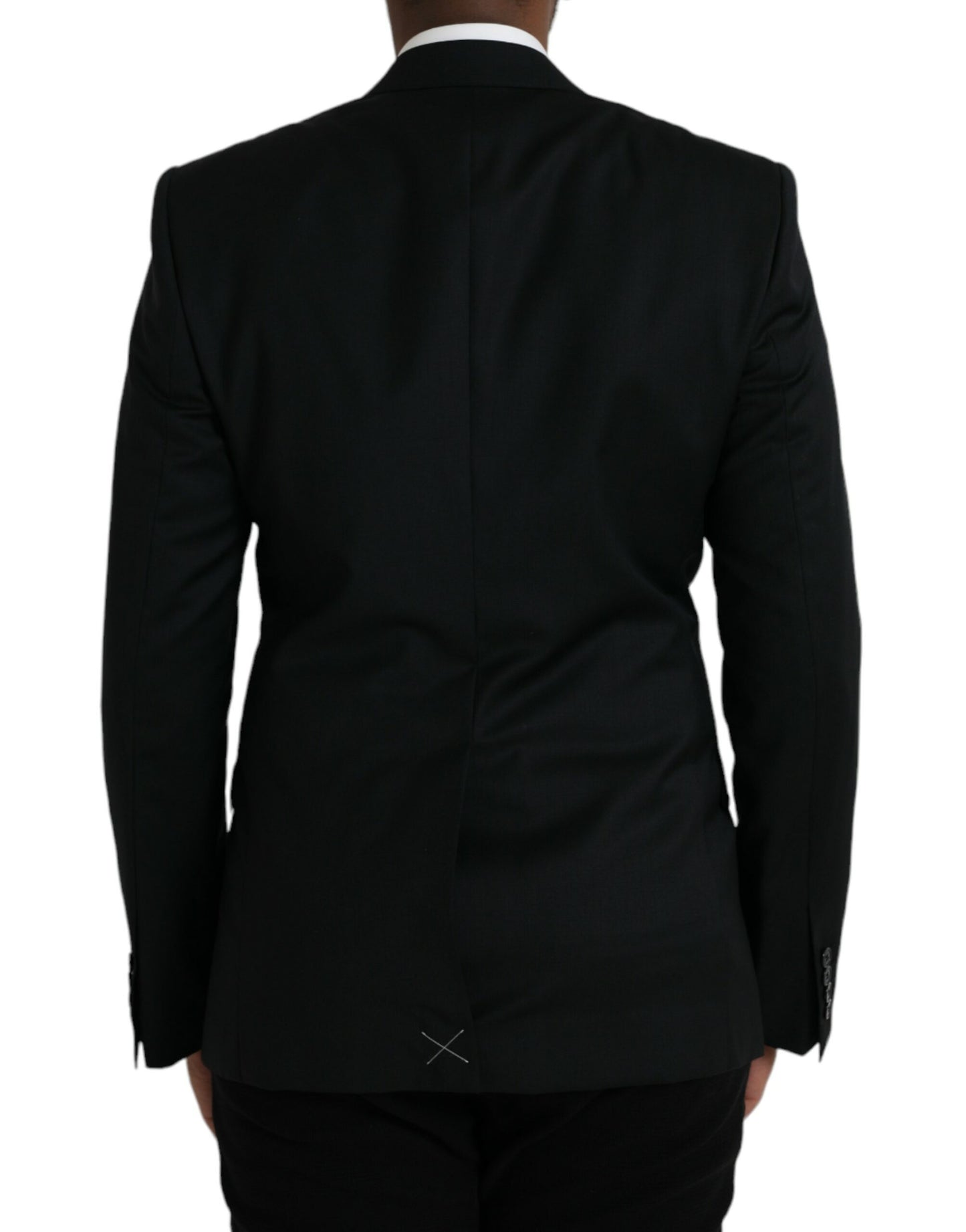 Dolce & Gabbana Black Wool MARTINI Single Breasted Blazer IT48 / M