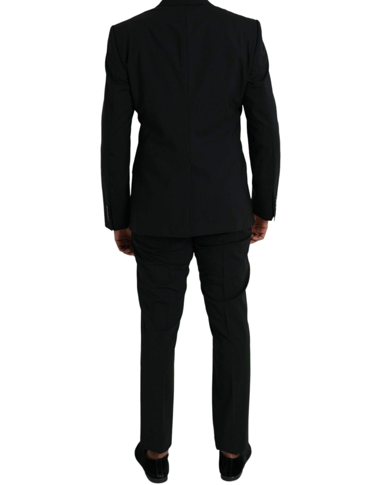 Dolce & Gabbana Black Wool MARTINI Formal 2 Piece Suit IT50/L