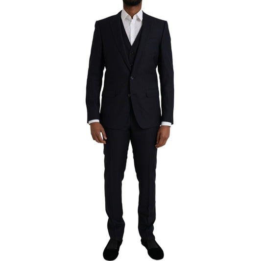 Dolce & Gabbana Blue Fantasy MARTINI Formal 3 Piece Suit IT48 / M