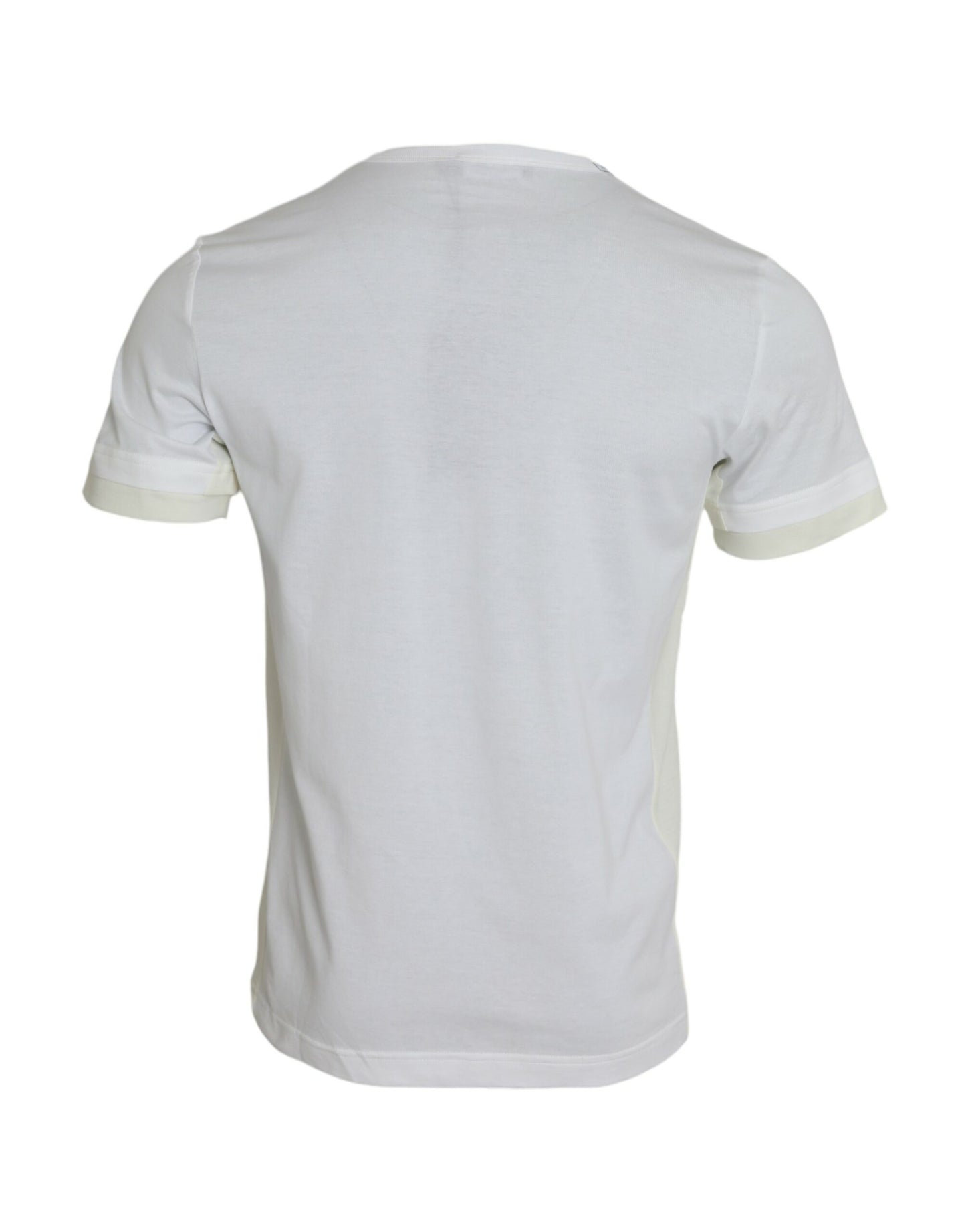 Dolce & Gabbana White Cotton Pocket Short Sleeves T-shirt IT48 / M