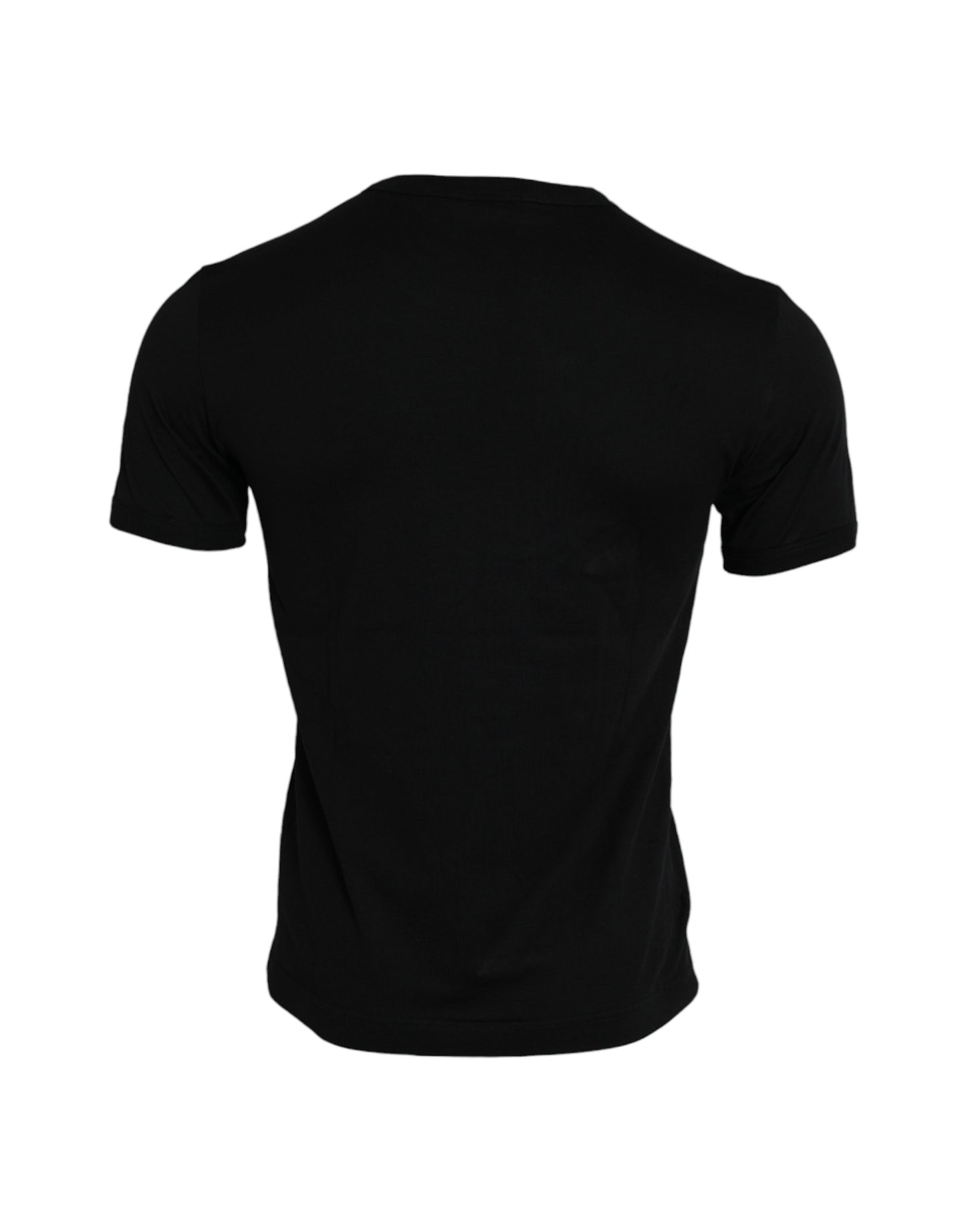 Dolce & Gabbana Black #DGFamily Cotton Crew Neck T-shirt IT46 / S