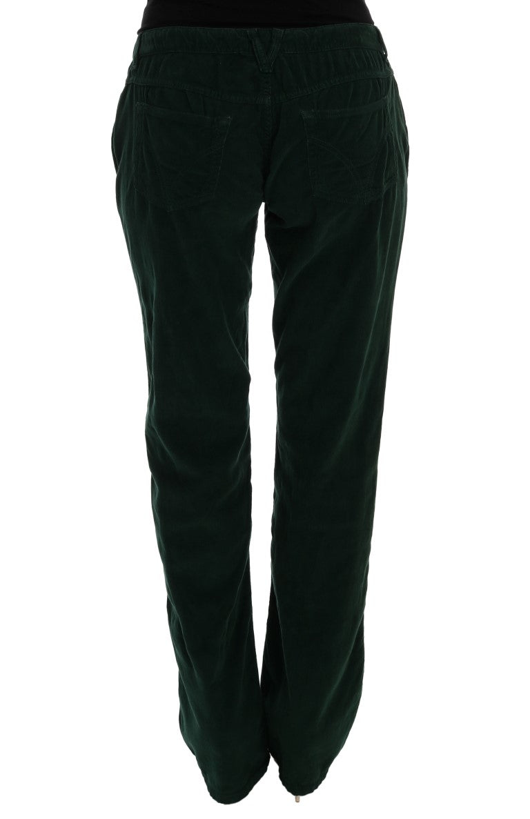 Dolce & Gabbana Elegant Green Cotton Blend Trousers W24