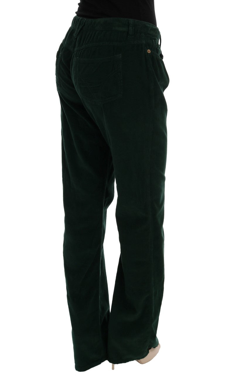 Dolce & Gabbana Elegant Green Cotton Blend Trousers W24