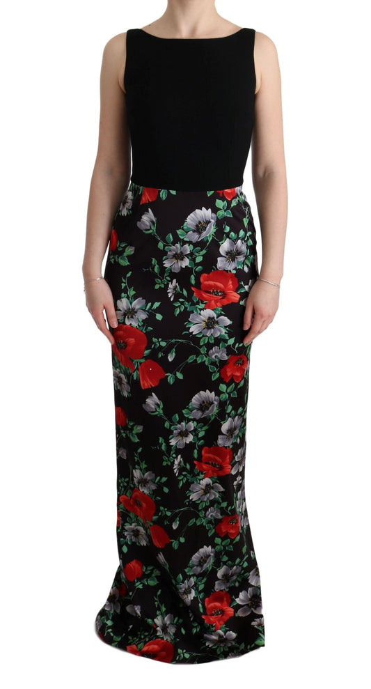 Dolce & Gabbana Elegant Floral Sheath Gown IT40 | S