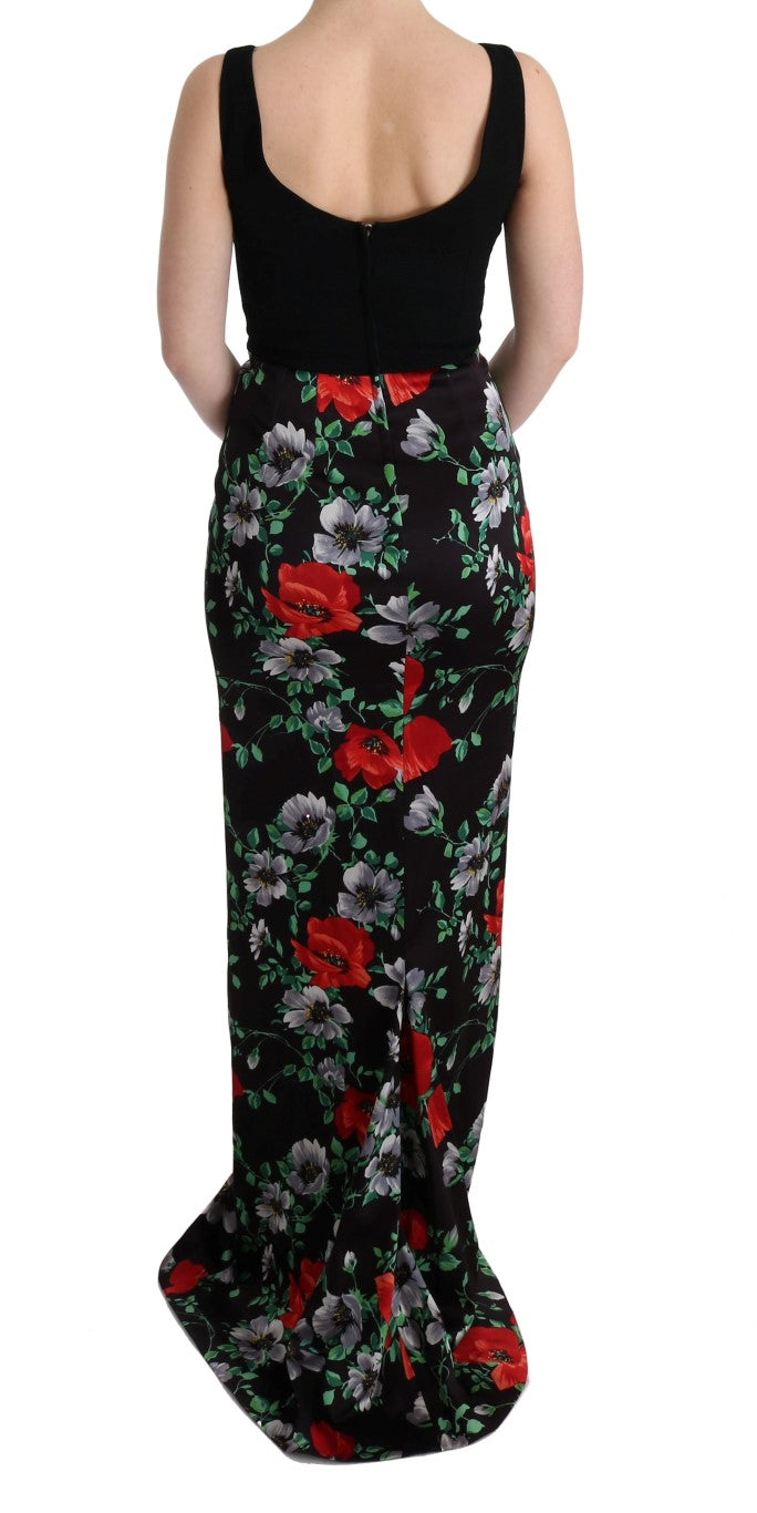 Dolce & Gabbana Elegant Floral Sheath Gown IT40 | S