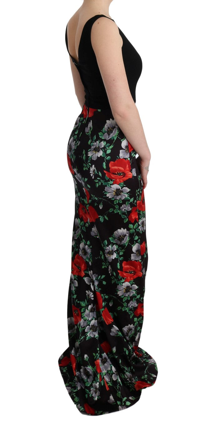 Dolce & Gabbana Elegant Floral Sheath Gown IT40 | S