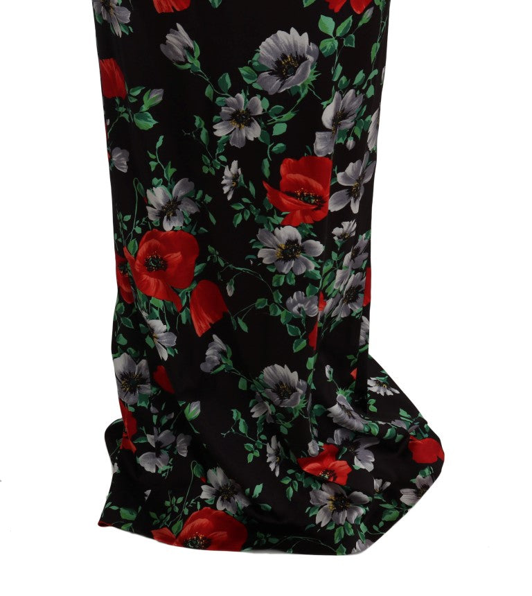 Dolce & Gabbana Elegant Floral Sheath Gown IT40 | S