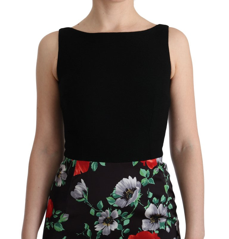 Dolce & Gabbana Elegant Floral Sheath Gown IT40 | S