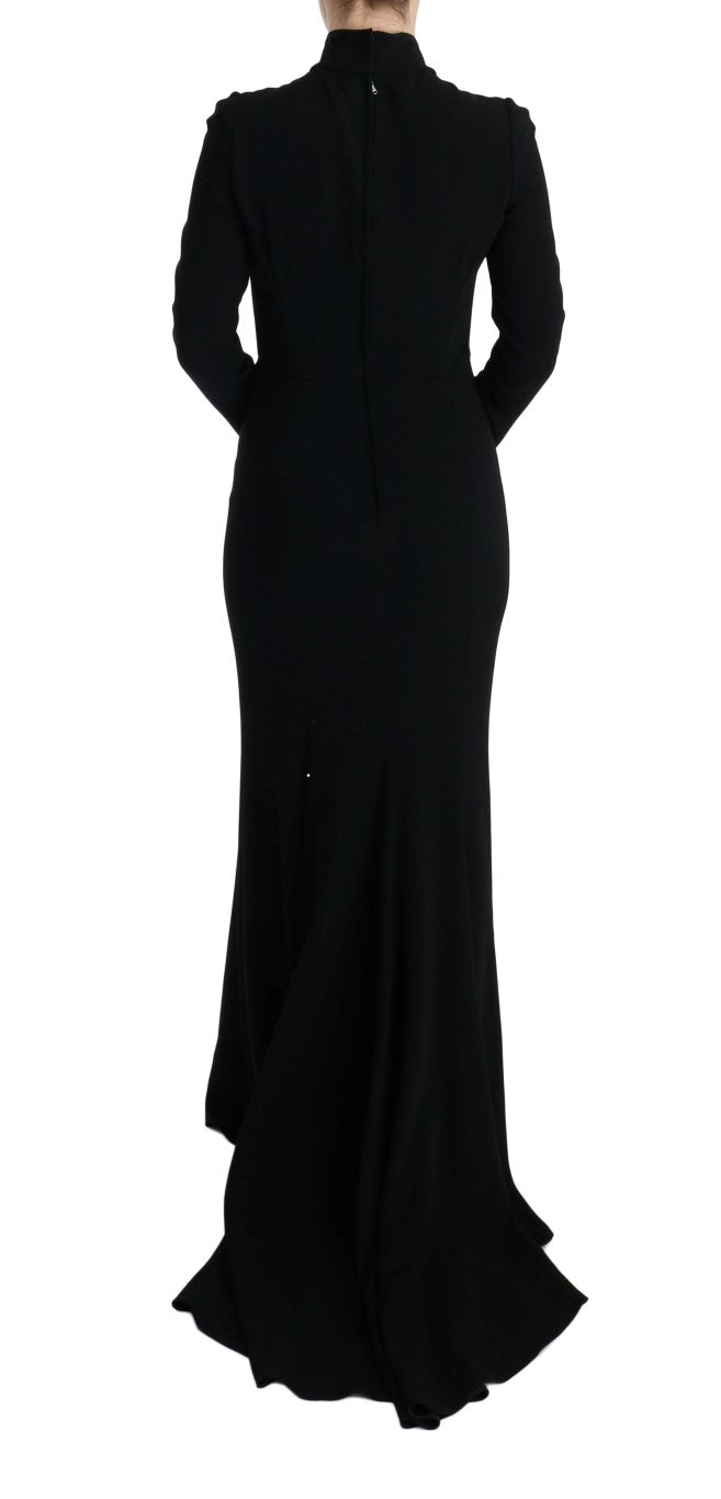 Dolce & Gabbana Elegant Full Length Sheath Gown in Black IT44 | L