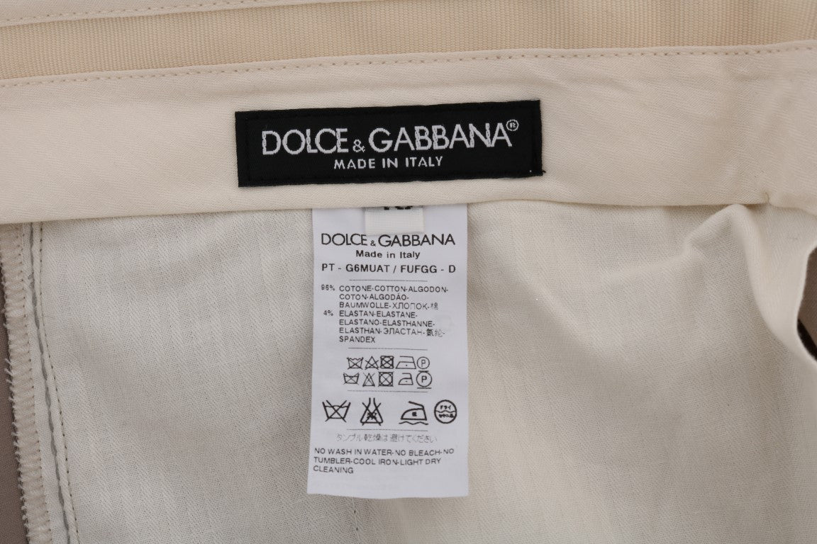 Dolce & Gabbana Chic Beige Chinos Casual Pants IT44 / XS