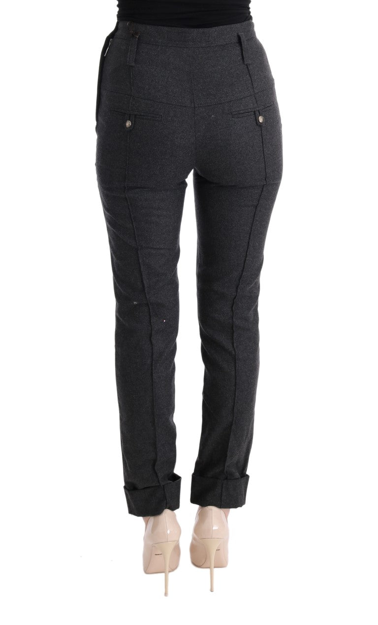 Ermanno Scervino Chic Gray Casual Skinny Pants