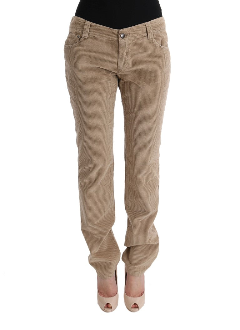 Ermanno Scervino Beige Regular Fit Luxe Trousers IT46 | XL