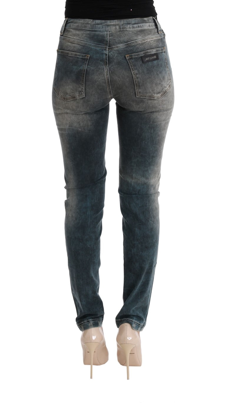 Cavalli Chic Blue Wash Slim Fit Jeans W26