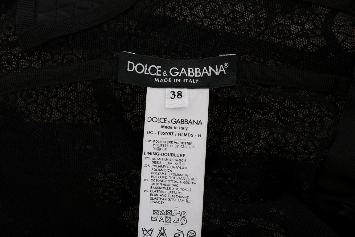 Dolce & Gabbana Elegant Full Length Black Sheath Maxi Dress IT38 | XS