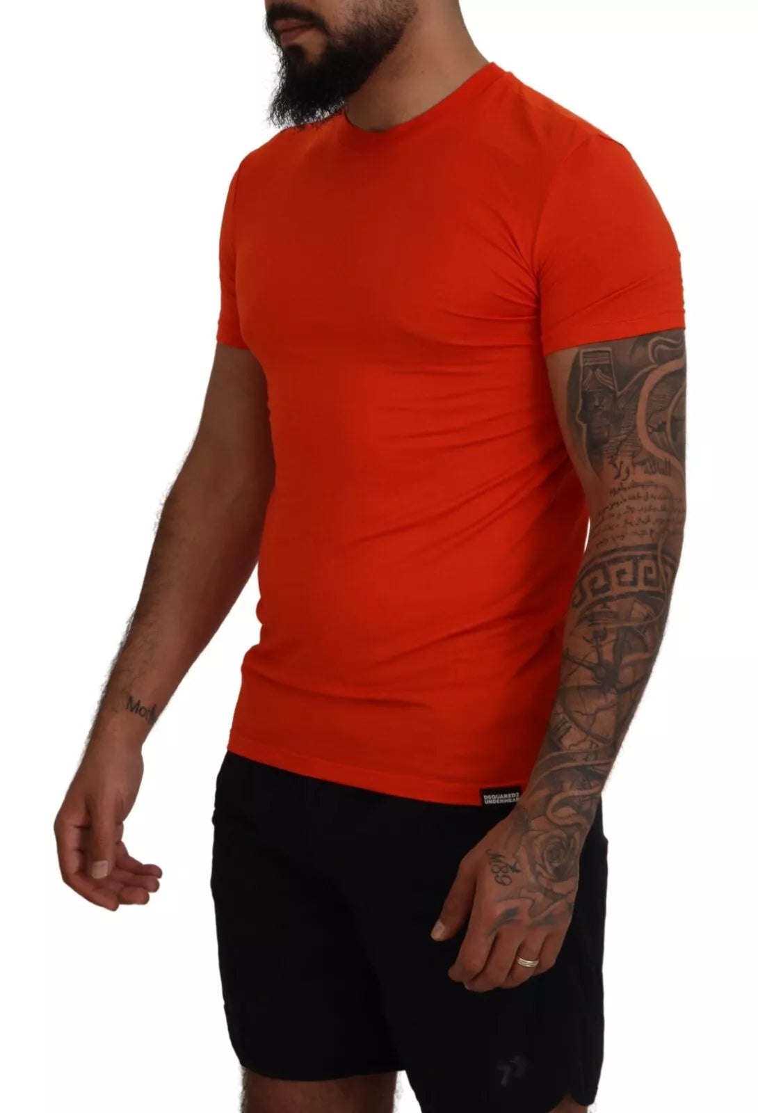 Dsquared² Orange Modal Short Sleeves Crewneck T-shirt IT48 | M