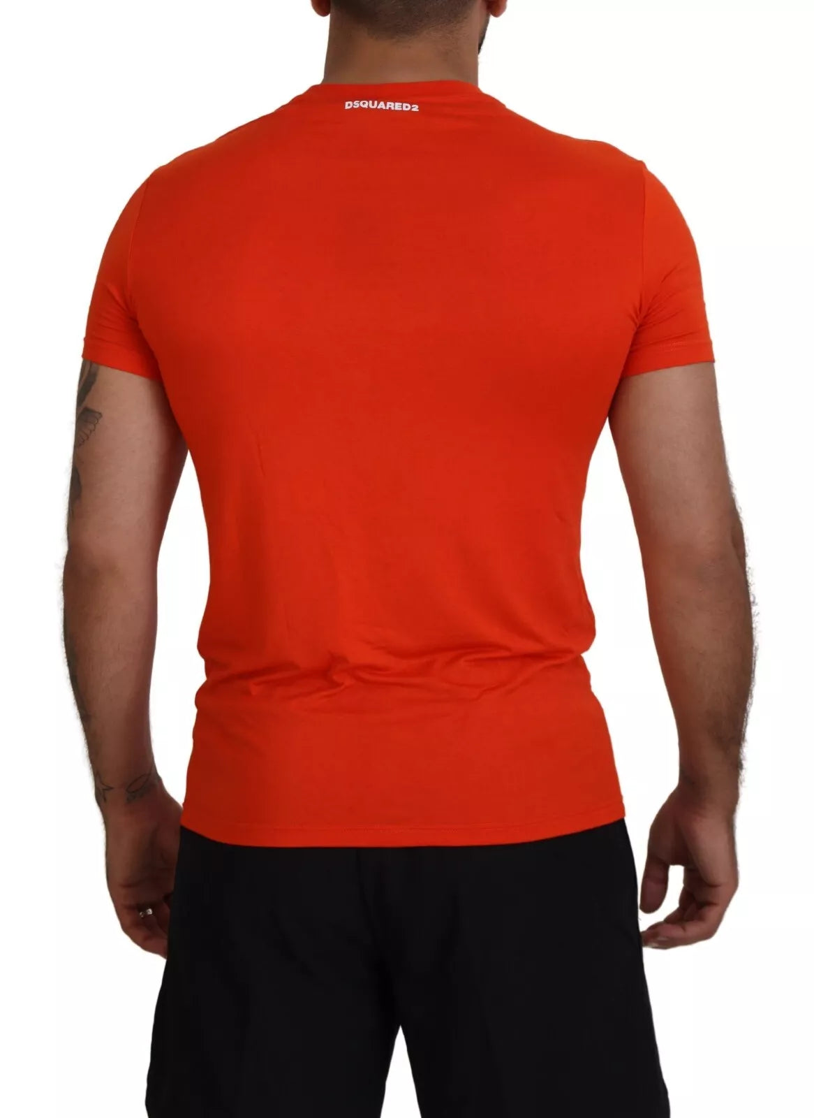 Dsquared² Orange Modal Short Sleeves Crewneck T-shirt IT48 | M