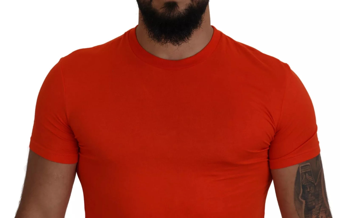 Dsquared² Orange Modal Short Sleeves Crewneck T-shirt IT48 | M