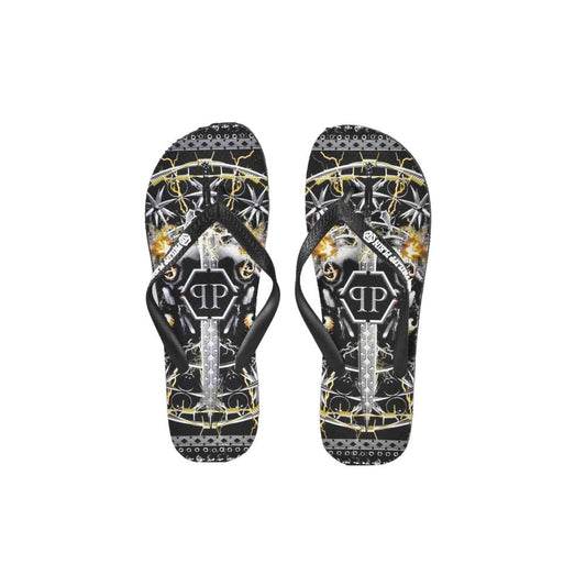 Philipp Plein Multicolor Graphic Print Women's Flip Flops EU36.5 | US6.5