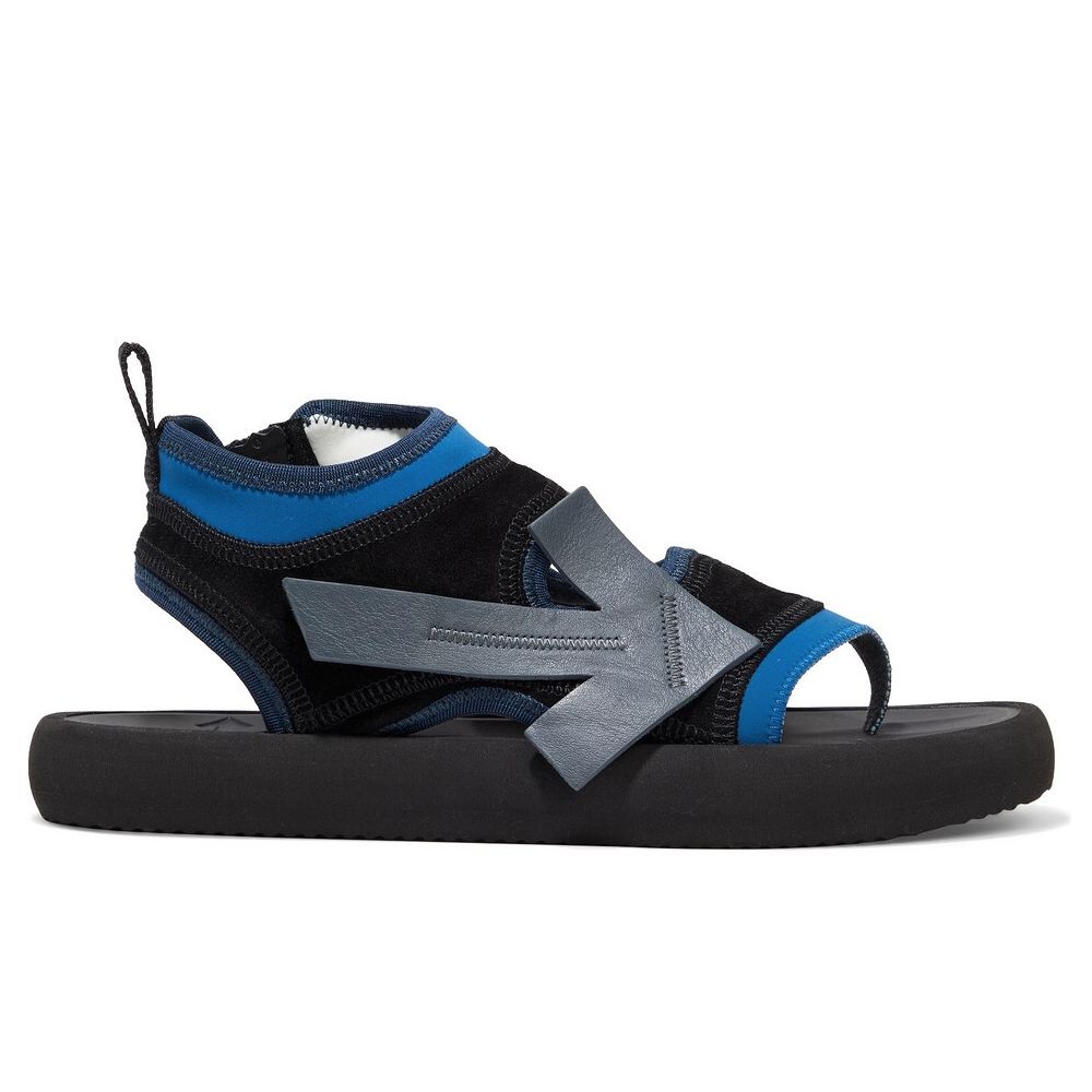 Off-White Blue Neoprene Women Sandal EU39 | US9