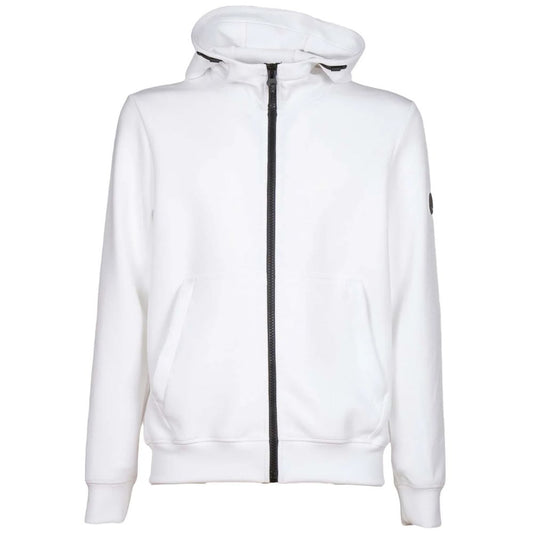 People Of Shibuya Elegant White Tech Fabric Hoodie IT52 | XL