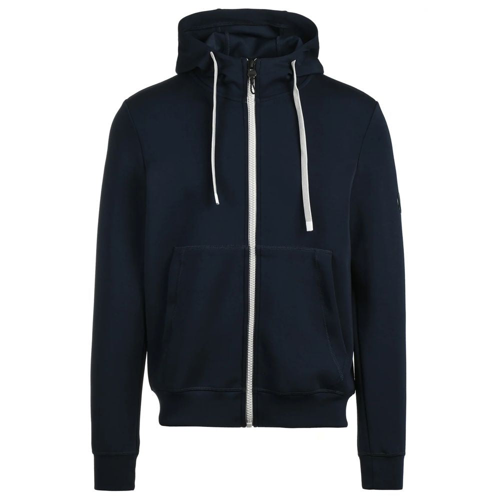 People Of Shibuya Sleek Blue Technical Fabric Hoodie