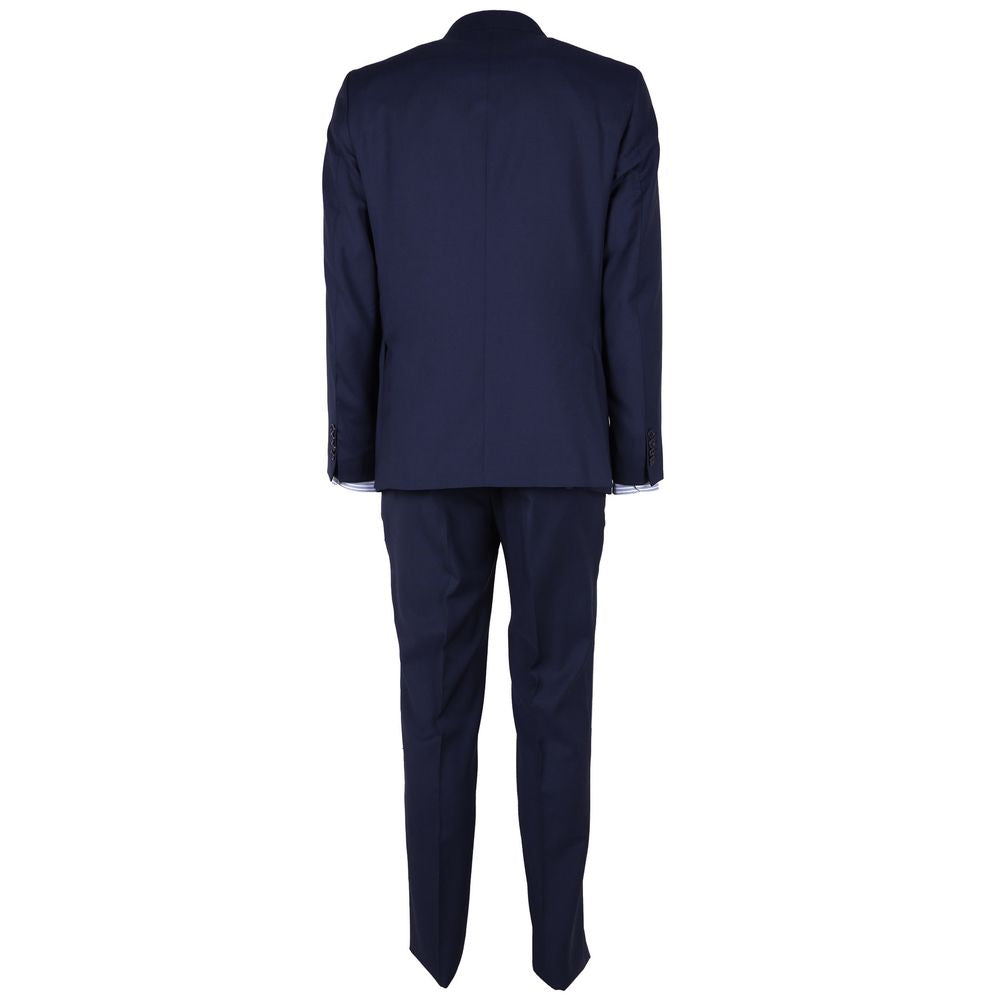 Made in Italy Elegant Men's Wool Suit in Classic Blue IT46 | S