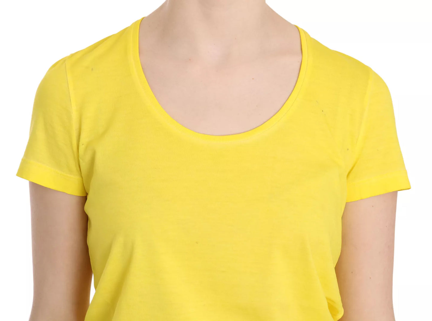 Dsquared² Yellow Round Neck Short Sleeve Shirt Top Blouse IT38 | XS